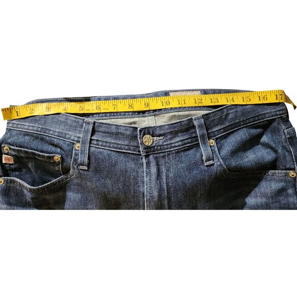 AG Adriano Goldschmied The Tellis Modern Slim Jeans 34R Denim360 Blue Cotton/Pol - Picture 7 of 10